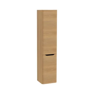 VitrA New Integra Round Hochschrank mit Wäschekorb 40 x 37 x 180 cm (BxTxH) Türanschlag Gold,80012 80012