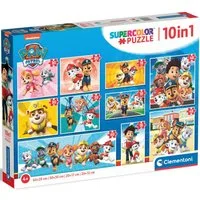 Clementoni® Puzzle Supercolor, PAW Patrol 10 in1, 330 Puzzleteile, Made in Europe