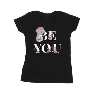 Disney Damen/Damen Dumbo Be You T-Shirt aus Baumwolle (Schwarz)