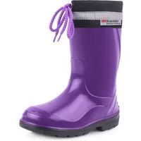 Ladeheid lange Regenschuhe für Mädchen und Jungen LA-972 Gummistiefel Kinder mit Stulpe zum Schnüren