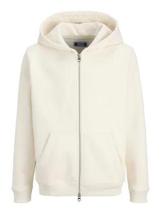 JACK&JONES - JORBEDFORD SWEAT ZIP HOOD JNR antique white - Gr. - 176