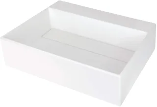 Neuesbad Granit-Waschbecken mit Abdeckung, Alabaster, 500x400MM NB1DECQRAU5M1