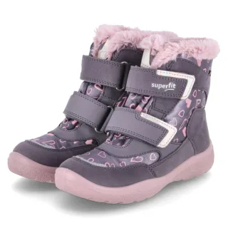 Superfit Winterstiefeletten CRYSTA - Gr. 34 - Lila - Synthetik, Leder & Textil