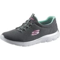 Skechers SUMMITS Slip-On Sneaker Freizeitschuh, Komfortschuh mit stoßdämpfender Zwischensohle