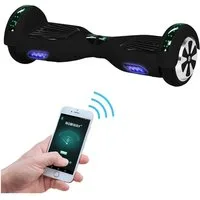 Robway Balance Scooter 6.5” Hoverboard W1 - 700 Watt mit LED Licht & Bluetooth Player, 700,00 W, 15,00 km/h, (Hoverbaord für Kinder, 1 tlg., Hoverboard, Balance Scooter, Skateboard, Elektro Scooter, Balanceboard), Self-Balance-Scooter, Bluetooth, Rob