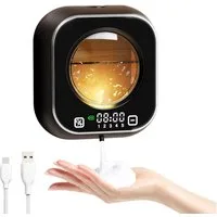 Senmudi Seifenspender Automatischer Seifenspender, 320 ml, 5-stufige Schaumregulierung, (USB-wiederaufladbar, mit Ambientelicht und bis zu 80 Tagen Laufzeit, IPX5 Wasserdicht, Geeignet für Küche, Bad, Büro, Schule, Hotel usw), Es ist das perfekte Ges