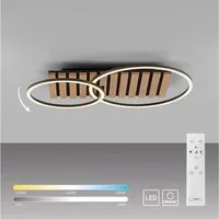 OTTO home Deckenleuchte Ullii Akustikpaneele, CCT - über Fernbedienung, Dimmer, Dimmfunktion, Ein-/Ausschalter, Farbsteuerung, Farbwechsel, Memory, nach Trennung vom Netz, Memoryfunktion, dimmbar über Fernbedienung, mehrere Helligkeitsstufen, LED fes