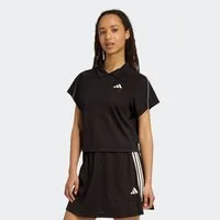 adidas Sportswear T-Shirt STADIUM 3-STREIFEN TENNIS INSPIRIERTES JACQUARD sportlicher Stil, mit Rundhalsausschnitt, mit Knopfleiste