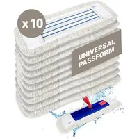 Prieser Wischmopp 10x 40cm Profi Baumwolle/Mikrofaser Mix - Wischmopp