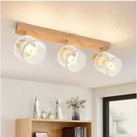 ZMH Deckenstrahler Wohnzimmer 3 Flammig Schwenkbar 350° E14 Deckenleuchte Schlafzimmer, Elegante Schlichtheit, ohne Leuchtmittel, Moderne Ästhetik mit industrieller Note