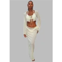 Moda Minx Jerseykleid GOLD SHELLS CHIFFON LONG SKIRT (1-tlg) mit tollen Muschel-Elementen