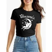 MoonWorks Print-Shirt Damen T-Shirt Spruch Alkohol Trinkerbell Parodie Satire Saufen mit Print