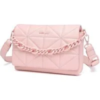 Miss Lulu Umhängetasche Gesteppte Damen-Handtasche – Klassische Umhängetasche aus PU-Leder