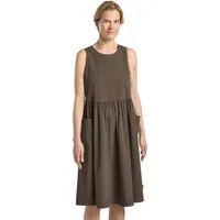 Jack Wolfskin Sommerkleid SIOMA DRESS W mit kurzer Knopfleiste, aus Seersucker-Material, im Boxy-Shape-Design