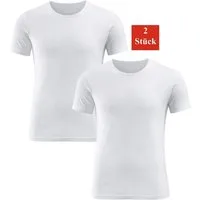 EloModa Unterziehshirt Herren 2x Unterhemd aus 100 % Baumwolle – Nahtloses Basic Shirt ohne (2-St) Nahtloses Basic Shirt ohne Seitennähte, atmungsaktiv & hautfreundlich