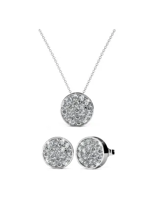 Rundes Set - Silber und Kristall