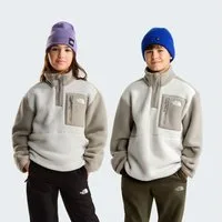 The North Face Strickfleece-Pullover TEEN YUMIORI 1/4 ZIP JACKET mit 1/4-Zip, atmungsaktives Material, wasserabweisende Oberfläche
