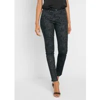 bonprix Webhose aus Baumwolle und Elasthan, Slim fit Passform, Twillhose mit Druck