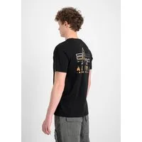 Alpha Industries T-Shirt Camo Logo Puff Print Backprint T-Shirt