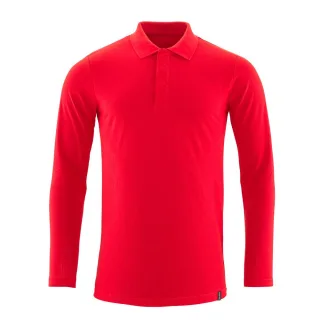 MASCOT Herren Polo-Shirt, Langarm CROSSOVER Verkehrsrot M - 20483-961-202-M