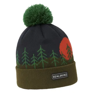 Wasserdichte Winter-Szenen-Mütze mit Pompon für Herren und Damen