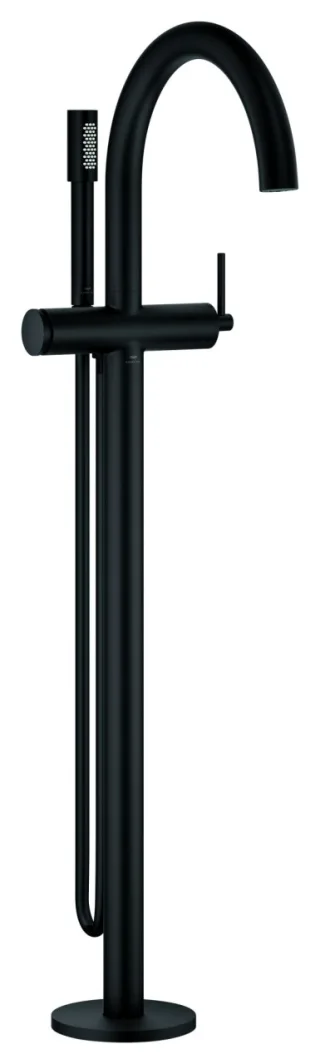 GROHE Einhand-Wannenbatterie Atrio 24368, FMS Bodenmontage phantom black, 24368KF0 24368KF0