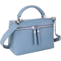 MIRROSI Henkeltasche Damen kleine Tasche aus Echtleder Schultertasche 20x15x8 cm, mit passendem Schulterriemen für vielseitigen Einsatz