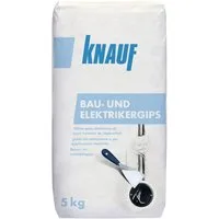 KNAUF Gipsputz Knauf Bau- und Elektrikergips hellgrau, 5 kg