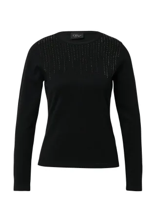 s.Oliver BLACK LABEL - Strickpullover schwarz - Gr. - 36