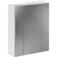 Home affaire Badezimmerspiegelschrank Malmö, Breite 60 cm, inkl. LED Beleuchtung, 3 Spiegeltüren, 9 Fächer in verschiedenen Farben erhältlich, Badmöbel, Spiegel, Badschrank, Bad