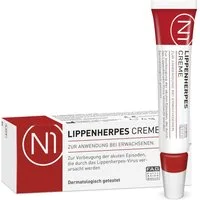 N1 Healthcare Lippencreme N1 Lippenherpes Creme, 4g, wirkt sofort, patentiert, geöffnet 6 Monate haltbar