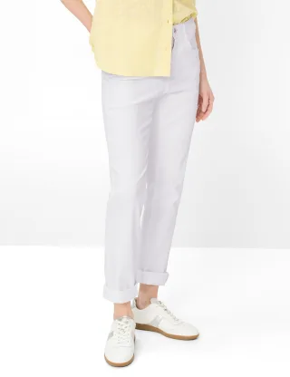 Brax Damen Five-Pocket-Hose Style MARY WHITE, denim weiß, Gr. 36K