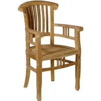 m3 moebel Esszimmerstuhl AC Col-SD (1 St), Stuhl mit Armlehnen, Teak