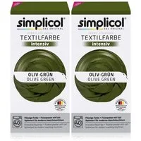 simplicol Textilfarbe Simplicol Textilfarbe intensiv Oliv-Grün - Einfaches Färben (2er Pack)