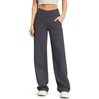 G4Free Jogginghose Damen Jogginghose Hohe Taille Weites Bein Yoga & Alltag Jogginghose mit Taschen