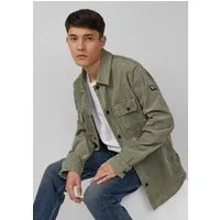 s.Oliver Hemdjacke Outdoor-Jacke Gewaschenes Overshirt aus Cord mit Brusttaschen