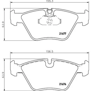 Hella Bremsbel?ge vorne BMW 5er E39 8DB355007-961
