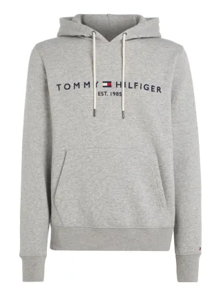 Tommy Hilfiger - Hoodie aus Bio-Baumwolle grau - Gr. - M