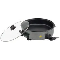 Elta Elektrische Pizzapfanne, 1500 W, 9 cm hoher Rand, 42 cm Durchmesser