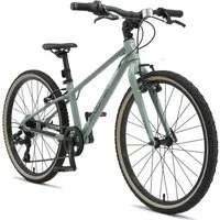 Bikestar Kinderfahrrad Leichtgewicht 9 kg 24 Zoll Aluminium ab 8 Jahre, 8 Gang Shimano RD-M2005 Schaltwerk, Kettenschaltung, Reflektierende Reifen, leichtes Treten, ergonomischer Rahmen