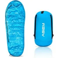 AGEM Daunenschlafsack 3 jahreszeiten Mammut -10-5 Grad Schlafsack für Camping