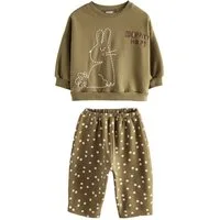 Next Sweatanzug Sweatshirt und Leggings mit Barrel-Bein im Set (2-tlg)