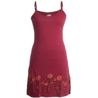 Vishes Sommerkleid Besticktes Rosen Kleid mit verstellbaren Trägern Boho, Elfen, Hippie Style