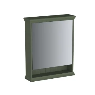 VitrA Valarte LED-Spiegelschrank 63 cm 1 Tür Türanschlag links Vintage Grün (Lack),65830 65830