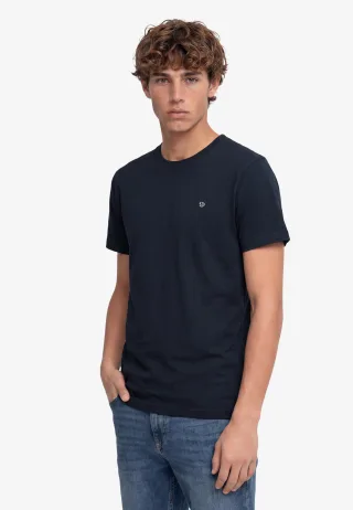 Superdry - SD&Co Logo T-Shirt mit Stickerei dunkel marineblau/kalkweiß - Gr. - S