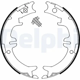 Delphi Bremsbacken hinten Lexus Mitsubishi Toyota