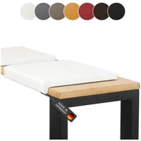 Lycce Bankauflage Klemmkissen, Sitzkissen 1 Leiste, 35cm Klemmtiefe, weich gepolstert, (1 St), verrutscht nicht, hochwertiger Kunstlederbezug, verschiedene Farben