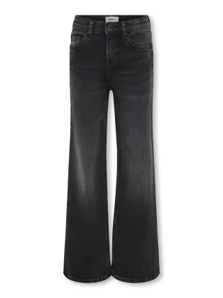 KIDS ONLY - KOGJUICY LIFE WIDE LEG DNM DCC369 NOOS Washed Black - Gr. - 134