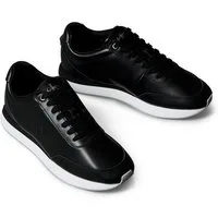 Calvin Klein Jeans RETRO RUNNER LACE UP LTH MG Sneaker Schnürschuh, Halbschuh, Freizeitschuh mit gepolstertem Schaftrand