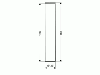 Schell Eckventil Designblende Baulänge 180mm 3/8" chrom 230630699